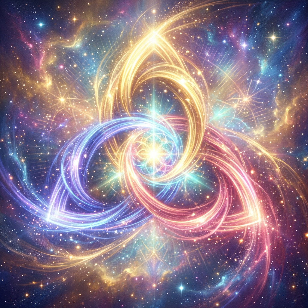 Abstract Trinity harmony restoration light
